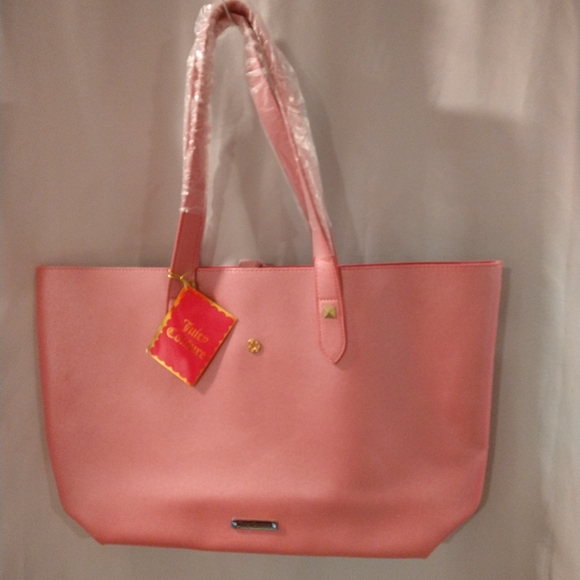 Juicy Couture shinny pink tote bag